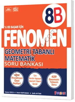Fenomen Okul Yayınları 8. Sınıf Geometri Tabanlı Matematik Soru Bankası