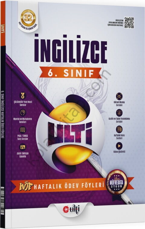 Ulti Yayınları 6. Sınıf İngilizce Haftalık Ödev Föyleri