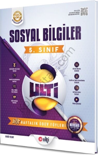 Ulti Yayınları 5. Sınıf Sosyal Bilgiler Haftalık Ödev Föyleri