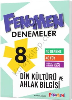 Fenomen Okul Yayınları 8. Sınıf Din Kültürü ve Ahlak Bilgisi Fenomen 40 Deneme