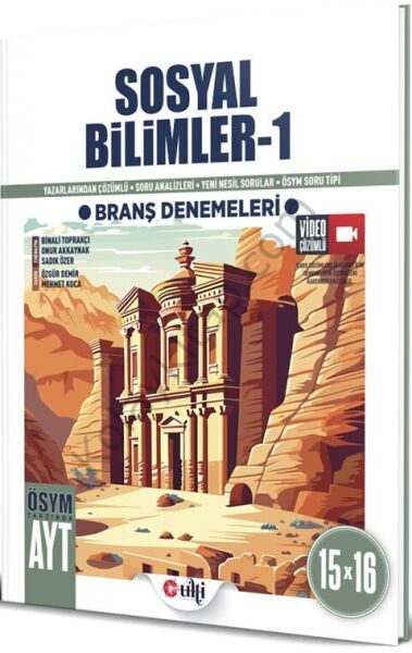 Ulti Yayınları AYT Sosyal Bilimler 1 15 x 16 Branş Denemeleri