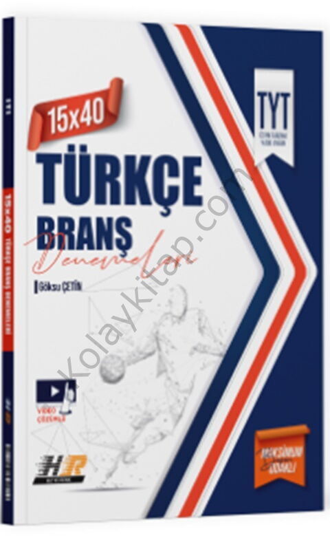Hız ve Renk Yayınları TYT Türkçe 15 x 40 Denemeleri