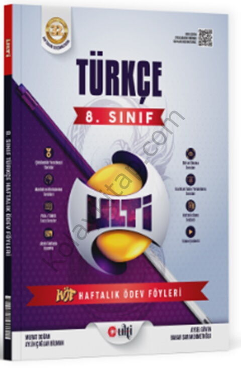 Ulti Yayınları 8. Sınıf LGS Türkçe Haftalık Ödev Föyleri