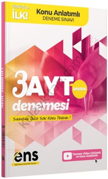 ENS Yayıncılık AYT Sayısal 3 lü Konu Anlatımlı Deneme