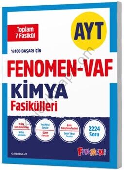 Fenomen Okul Yayınları AYT VAF Kimya Fasikülleri Seti
