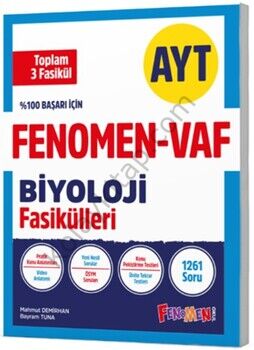 Fenomen Okul Yayınları AYT VAF Biyoloji Fasikülleri Seti