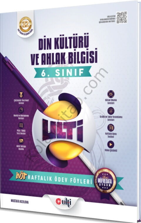 Ulti Yayınları 6. Sınıf Din Kültürü ve Ahlak Bilgisi Haftalık Ödev Föyleri