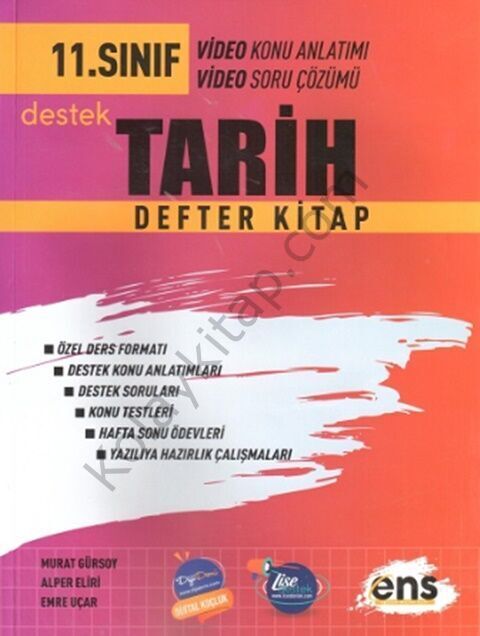 ENS Yayıncılık 11. Sınıf Tarih Defter Kitap