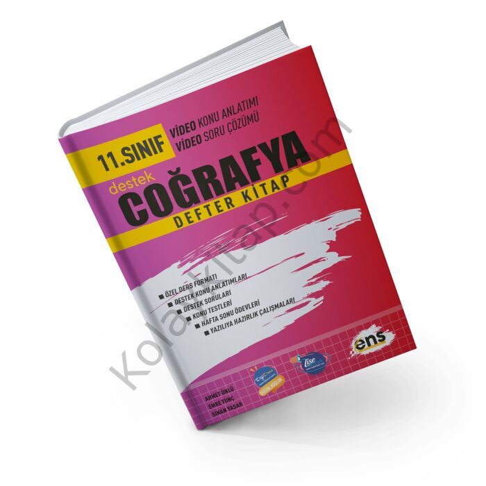 ENS Yayıncılık 11. Sınıf Coğrafya Defter Kitap