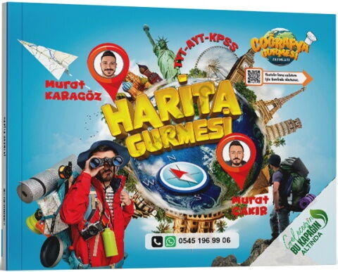 Coğrafya Gurmesi Yayınları TYT AYT Coğrafya Harita Gurmesi