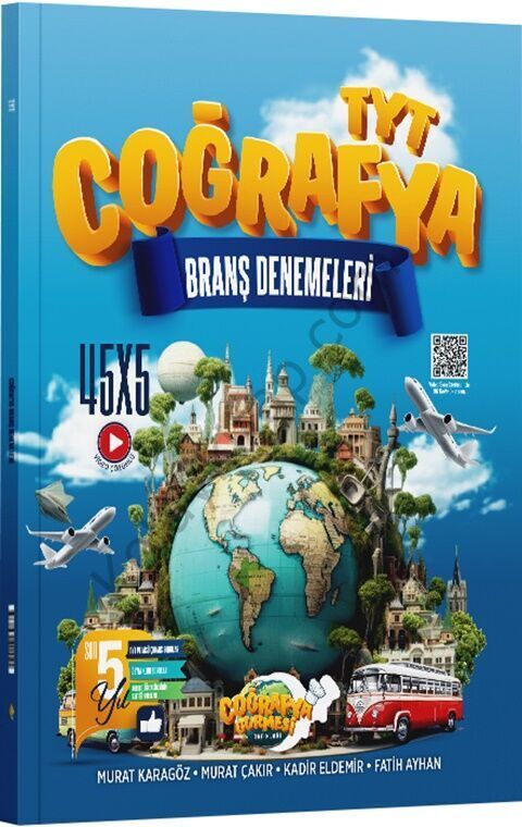 Coğrafya Gurmesi Yayınları TYT Coğrafya 45 x 5 Branş Denemeleri