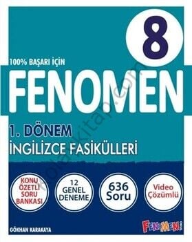 Fenomen Okul Yayınları 8. Sınıf İngilizce 1. Dönem Fasikülleri