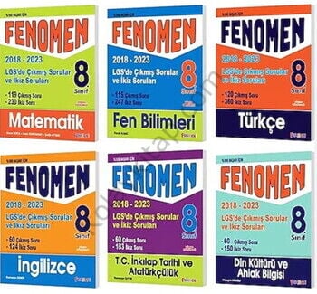 Fenomen Okul Yayınları 8. Sınıf LGS Çıkmış Sorular ve İkiz Sorular Set