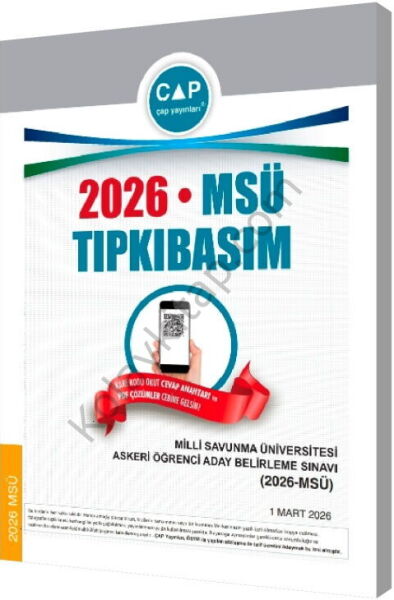Çap Yayınları Üniversiteye Hazırlık MSÜ 2026 Tıpkı Basım