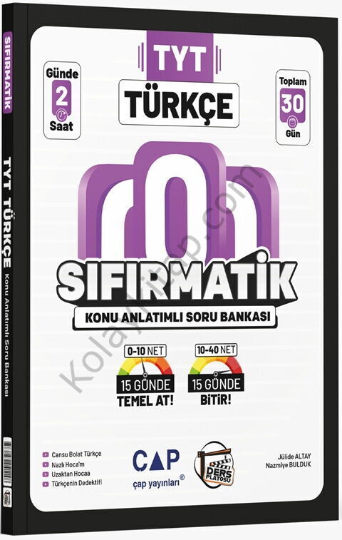 Çap Yayınları TYT Türkçe Sıfırmatik Konu Anlatımlı Soru Bankası