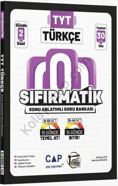 Çap Yayınları TYT Türkçe Sıfırmatik Konu Anlatımlı Soru Bankası