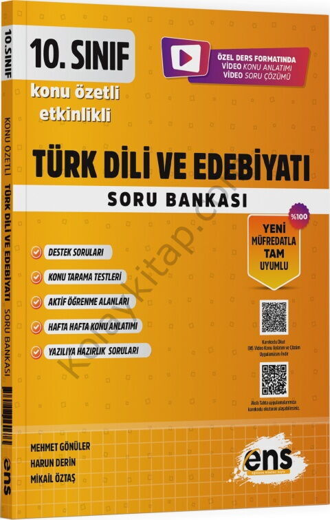 ENS Yayıncılık 10. Sınıf Türk Dili ve Edebiyatı Etkinlikli Soru Bankası