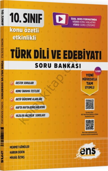 ENS Yayıncılık 10. Sınıf Türk Dili ve Edebiyatı Etkinlikli Soru Bankası