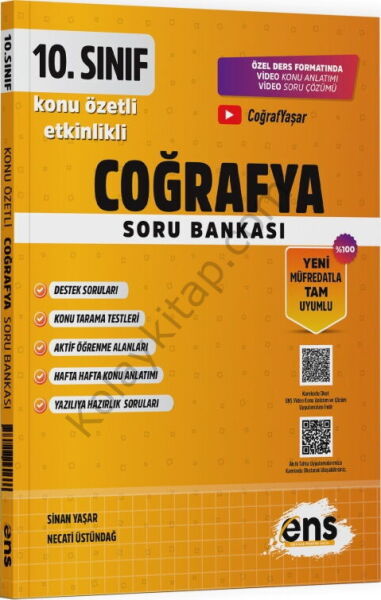 ENS Yayıncılık 10. Sınıf Coğrafya Etkinlikli Soru Bankası