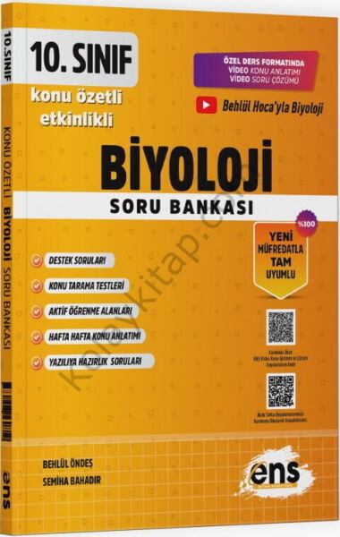 ENS Yayıncılık 10. Sınıf Biyoloji Etkinlikli Soru Bankası