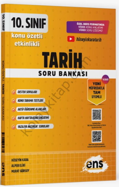 ENS Yayıncılık 10. Sınıf Tarih Etkinlikli Soru Bankası