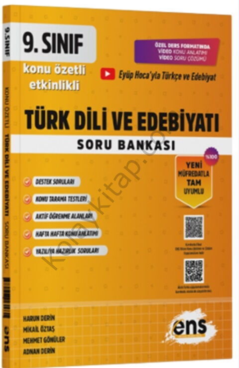 ENS Yayıncılık 9. Sınıf Türk Dili ve Edebiyatı Etkinlikli Soru Bankası