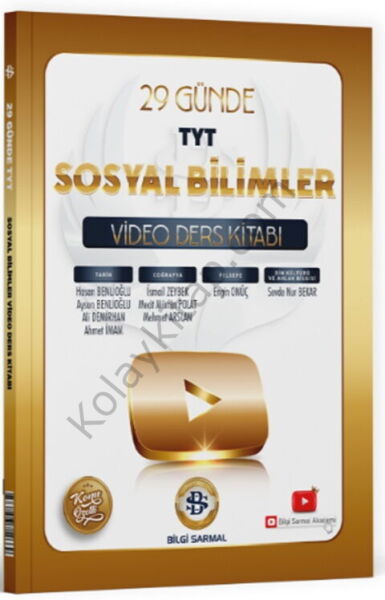 Bilgi Sarmal TYT Sosyal Bilimler 29 Günde Video Ders Kitabı