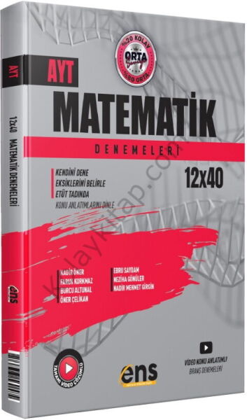 ENS Yayınları AYT Matematik 12 x 40 Denemeleri