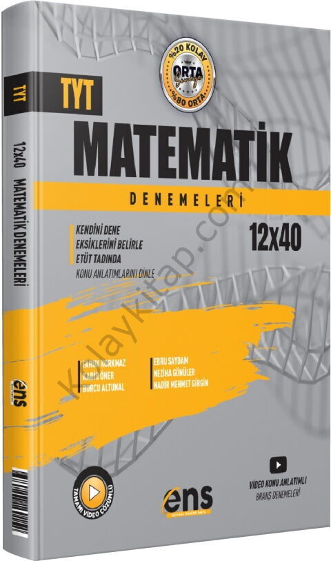 ENS Yayıncılık TYT Matematik 12 x 40 Denemeleri
