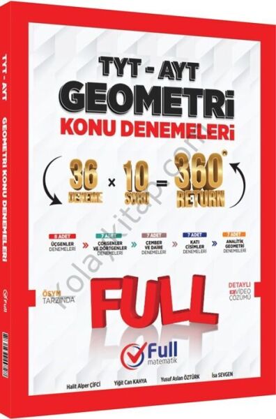 Full Matematik Yayınları TYT AYT Geometri Konu Denemeleri