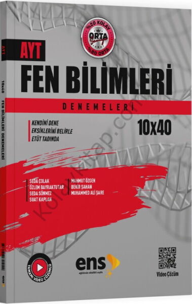 ENS Yayınları AYT Fen Bilimleri 10 x 40 Denemeleri