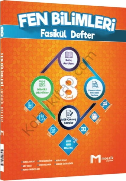 Mozaik Yayınları 8. Sınıf Fen Bilimleri Fasikül Defter