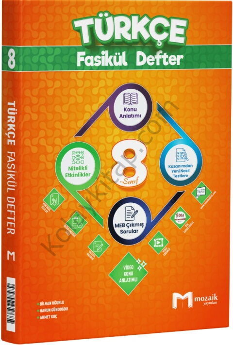 Mozaik Yayınları 8. Sınıf Türkçe Fasikül Defter