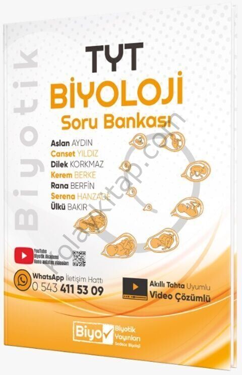 Biyotik Yayınları TYT Biyoloji Biyotik Soru Bankası
