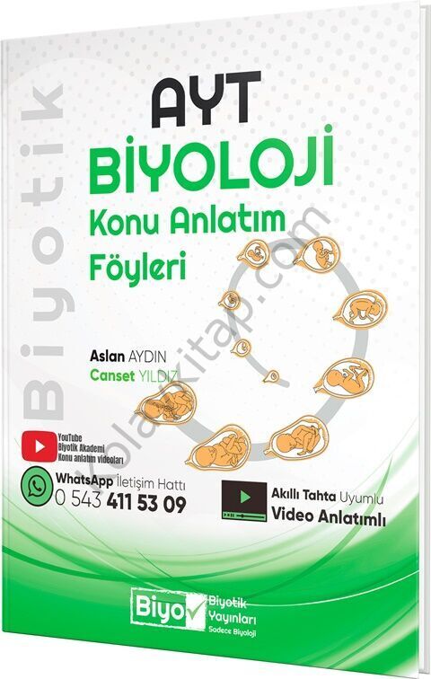 Biyotik Yayınları AYT Biyoloji Konu Anlatım Föyleri