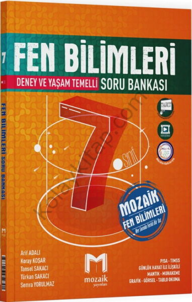 Mozaik Yayınları 7. Sınıf Fen Bilimleri Soru Bankası