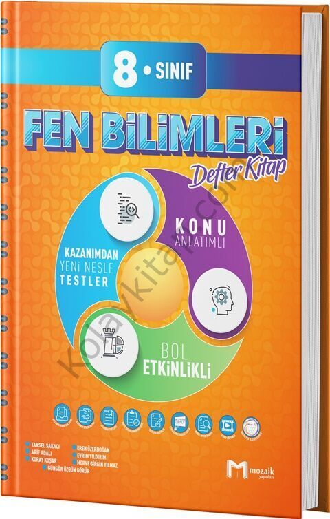 Mozaik Yayınları 8. Sınıf Fen Bilimleri İntro Defter Kitap