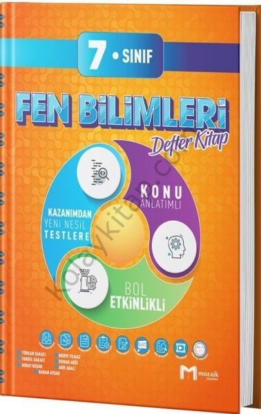 Mozaik Yayınları 7. Sınıf Fen Bilimleri İntro Defter Kitap