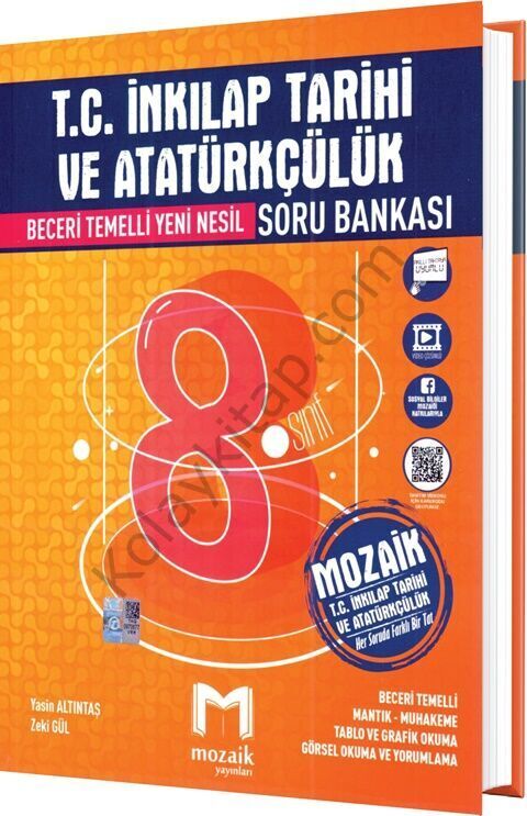 Mozaik Yayınları 8. Sınıf LGS T.C. İnkılap Tarihi ve Atatürkçülük Soru Bankası