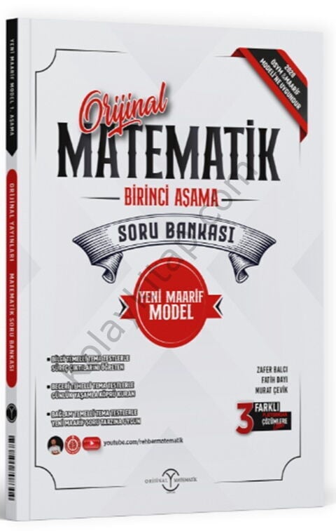 Orijinal Yayınları Matematik 1. Aşama Maarif Modeli Soru Bankası
