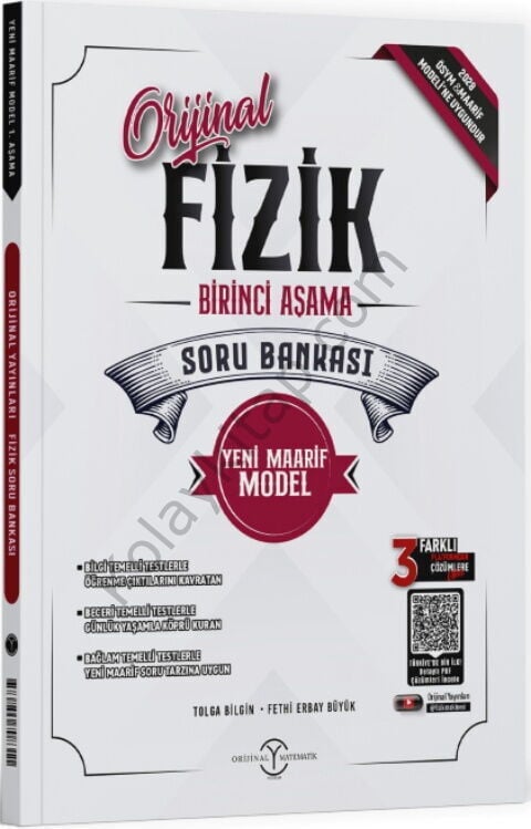 Orijinal Yayınları Fizik Maarif Birinci Aşama Soru Bankası