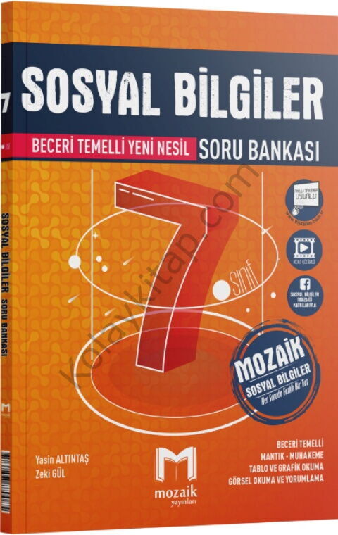 Mozaik Yayınları 7. Sınıf Sosyal Bilgiler Soru Bankası