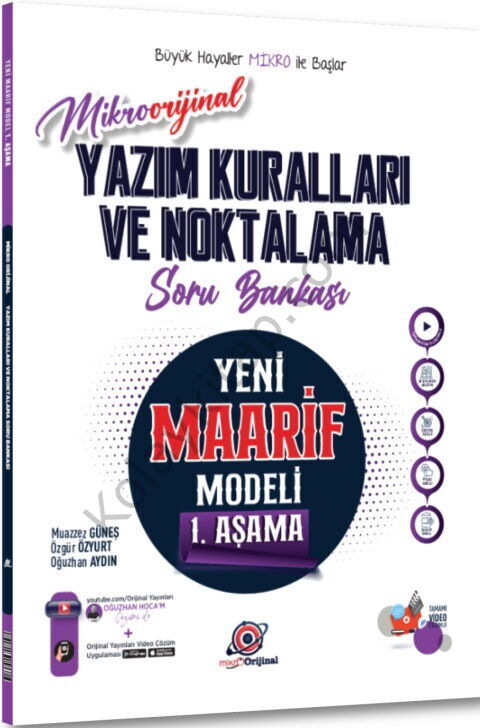 Orijinal Mikro Yazım Kuralları ve Noktalama Maarif Model Soru Bankası