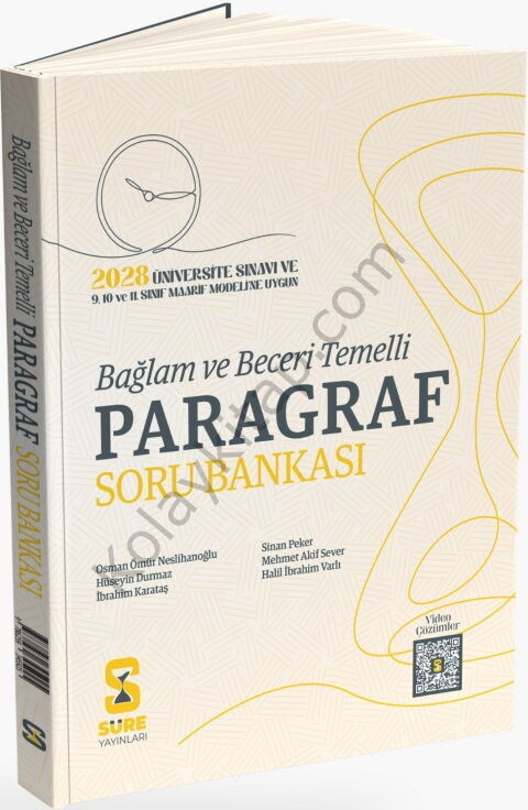 Süre Yayınları TYT AYT Paragraf Bağlam ve Beceri Temelli Soru Bankası