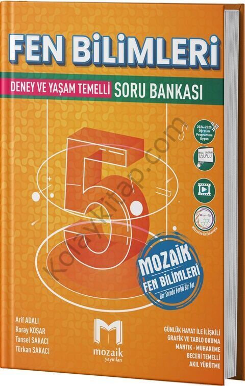 Mozaik Yayınları 5. Sınıf Fen Bilimleri Soru Bankası