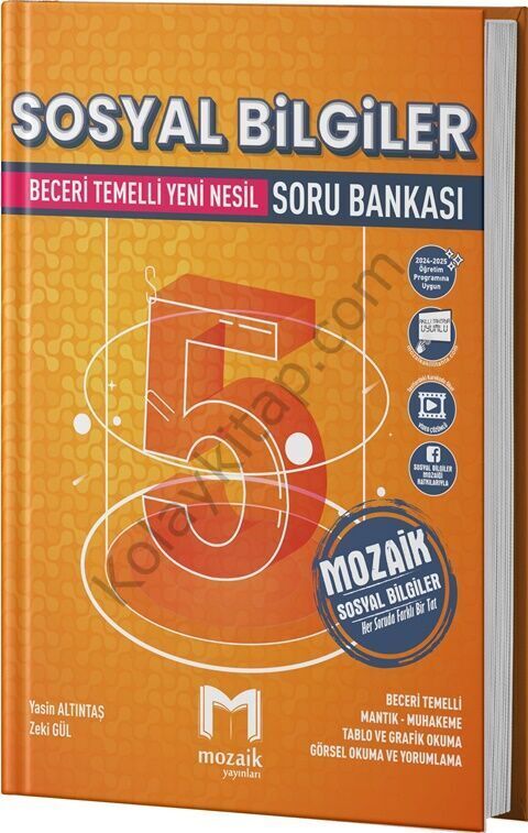 Mozaik Yayınları 5. Sınıf Sosyal Bilgiler Soru Bankası