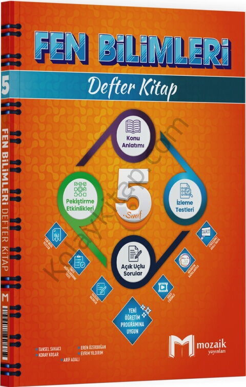 Mozaik Yayınları 5. Sınıf Fen Bilimleri Defter Kitap