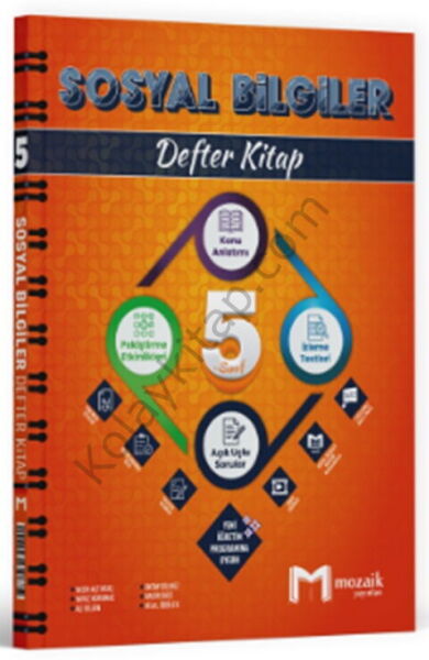 Mozaik Yayınları 5. Sınıf Sosyal Bilgiler Defter Kitap