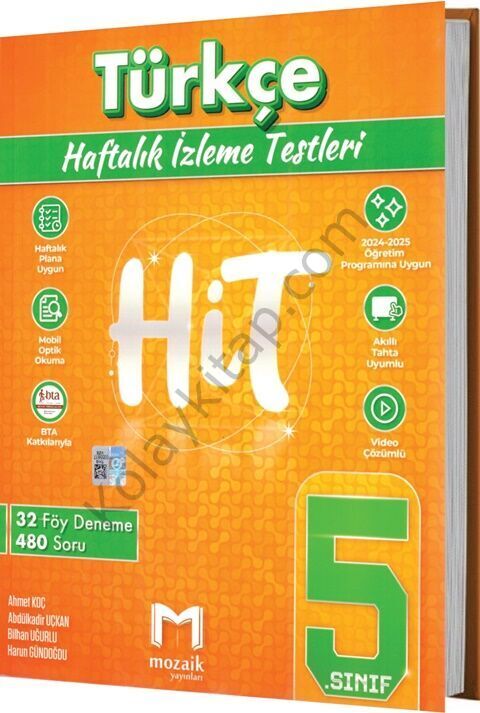 Mozaik Yayınları 5. Sınıf Türkçe HİT 32 Deneme