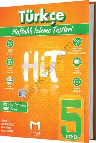 Mozaik Yayınları 5. Sınıf Türkçe HİT 32 Deneme